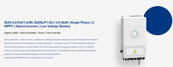 3.6KW-8KW Single Phase Solar Inverter Growatt Hybrid Inverter